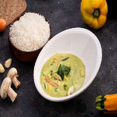 Thai Green Curry With Basil Rice