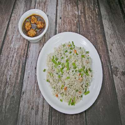 Veg Manchurian Gravy( 4 Psc) & Veg Fried Rice( 450 Ml)