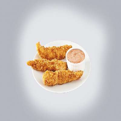 Crispy Fried Chicken Strips - 3 Pcs
