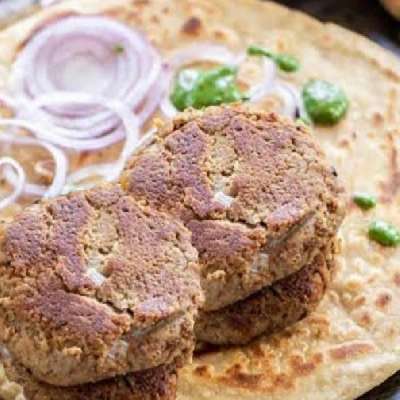 Chicken Galawati Kabab [4] + Paratha [2]