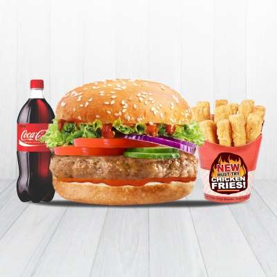 Me 9 ( Gourmet Chicken Burger + C.Fries + Drink )