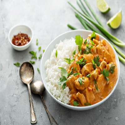 Chicken Red Thai Curry With Rice