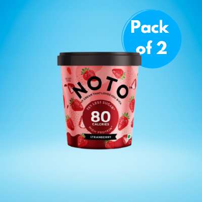Noto Strawberry Ice Cream [125 Ml] (Pack Of 2)