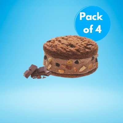 Havmor Cookie Chocolate Sandwich [125 Ml] (Pack Of 4)