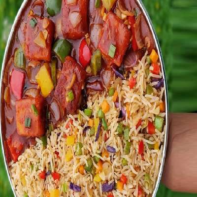 Paneer Chilly And Veg Fried Rice Combo