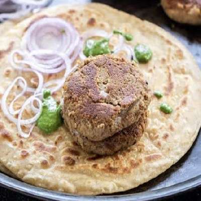 Chicken Galawati Kabab [2] + Paratha [1]