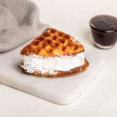 Blueberry Creamcheese Waffle Sandwich