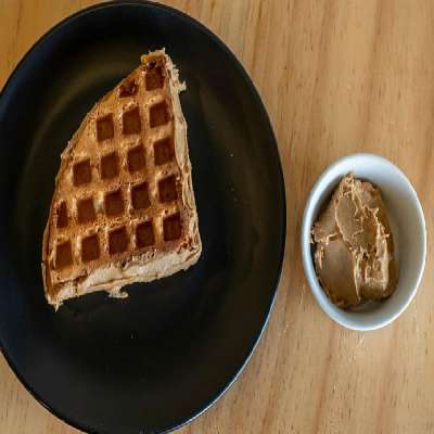 Healthy Peanut Butter Waffle Sandwich