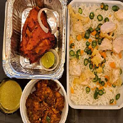Chicken Fried Rice, Chicken Manchurian And Tandoori Chicken