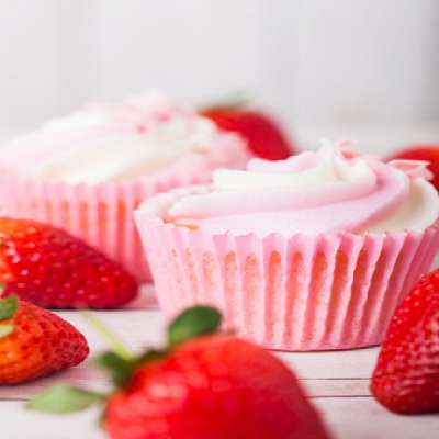Strawberry & Cream Cupcake