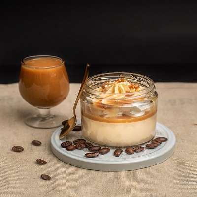 Coffee Caramel Cheesecake Jar