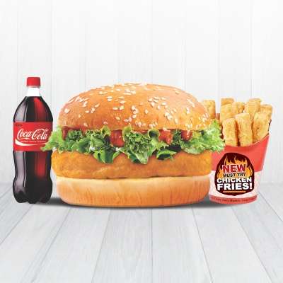 Me 10 ( Tandoori Chicken Burger + C.Fries + Drink )