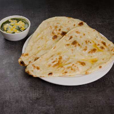 Corn Palak With 2 Butter Naan