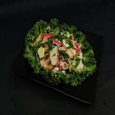 BBQ Chicken Salad With Sautéed Vegetables
