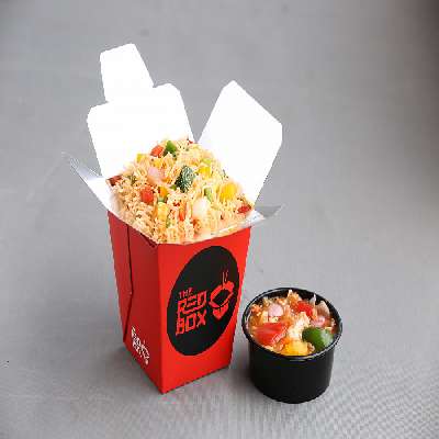 Veg Thai Fried Rice + Stir Fried Vegetables (Gravy)