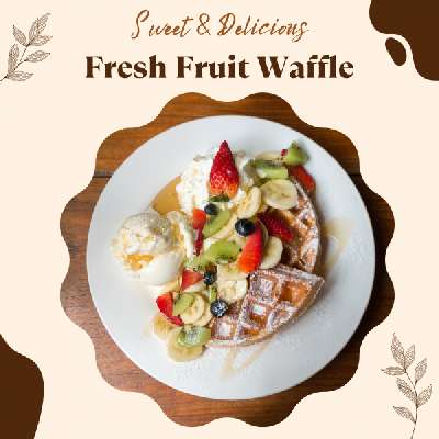 Fresh Fruit Waffle