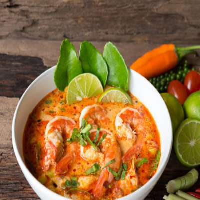 Healthy Prawns Hot And Sour Soup