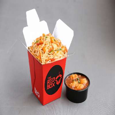 Chicken Nanking Noodles + Hot Garlic Chicken (Gravy)