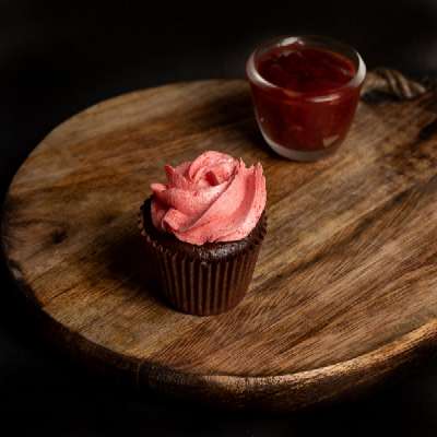 Choco Strawberry Cupcake