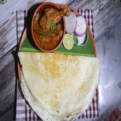 Dosa [2Pcs] With Chicken Curry [250Ml]