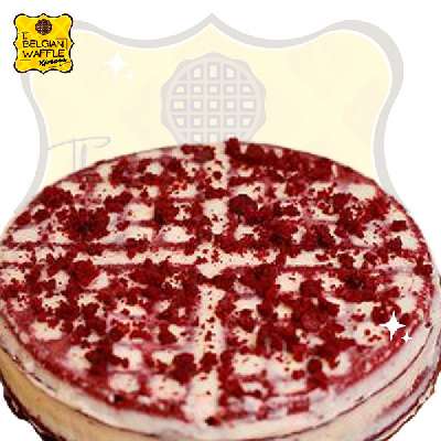 Red Velvet Waffle Cake