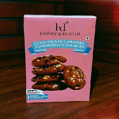 Chocolate Caramel Cashewnut Cookie