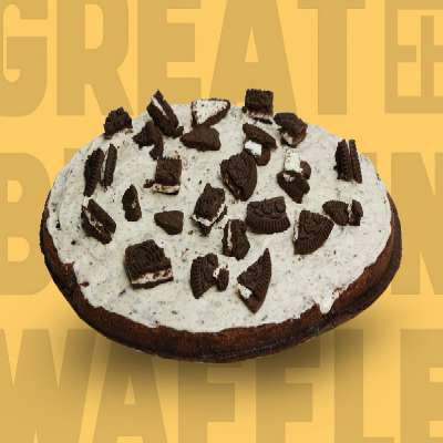 Cookie & Cream Waffle Cake [Single Layer]