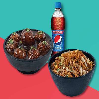 Noodles With Manchurian Bowl