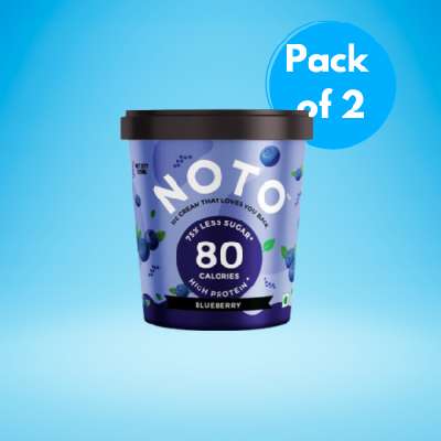 Noto Blueberry Ice Cream [125 Ml] (Pack Of 2)