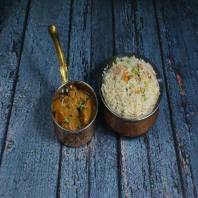 Bagara Rice + Chicken Curry