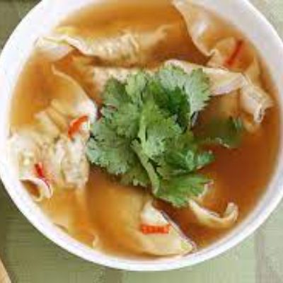 Chicken Sour And Paper Wanton Soup