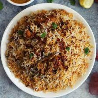 Hyderabadi Chicken Fry Biryani