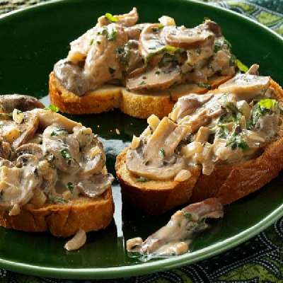 Roasted Mushroom Crostini [6 Pieces]