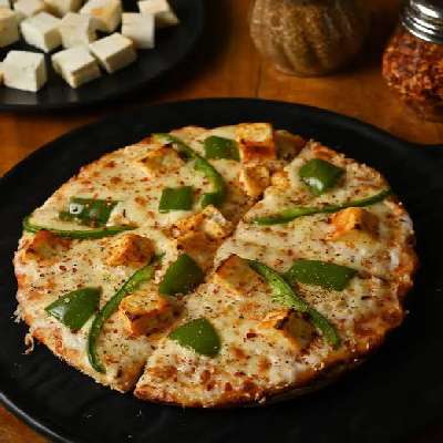 Capsicum Paneer Pizza (Medium 6 Slice)