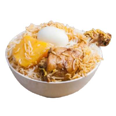 Kolkata Chicken Half Biryani 1 Pc