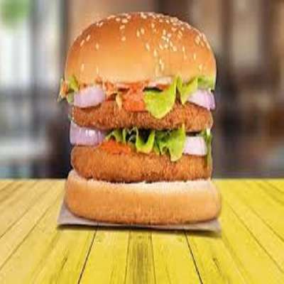 Crunchy Double Patty Chicken Grilled Burger