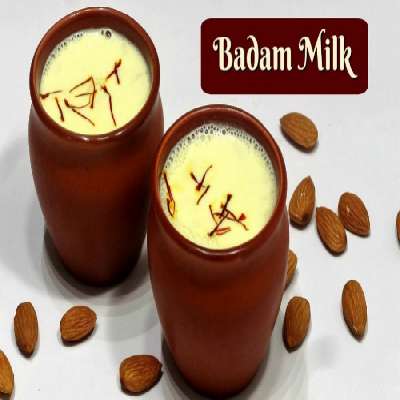 Cold Kesar Badam Milk
