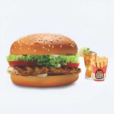Me 11 ( Chicken Tikka Burger + Chicken Fries + Drink )