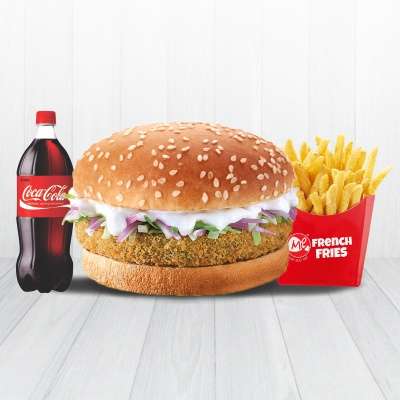 Me 3 ( Corn N Spinach Burger + F. Fries + Drink )