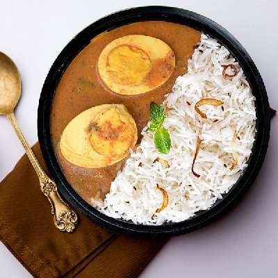 Egg Curry With Rice Bowl