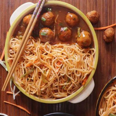 Veg Noodles + Manchurian