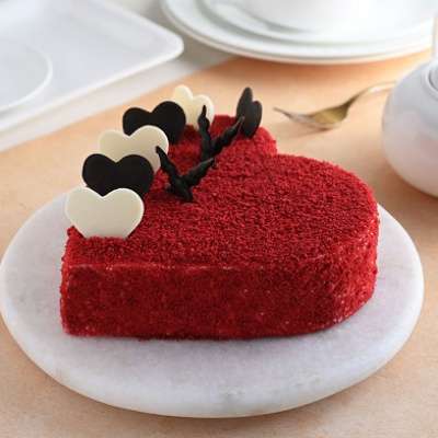 Lovely Heart Shape Red Velvat Cake[1 Pound]