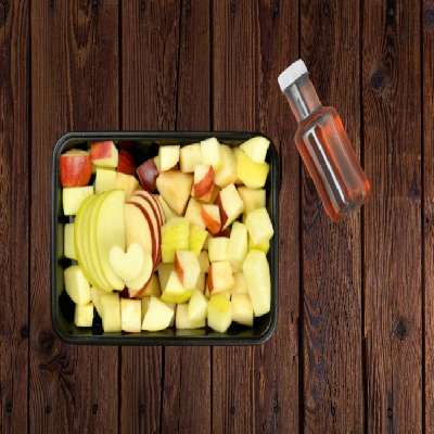 Apple Fruit Chat + Peach Ice Tea