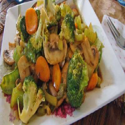 Oriantal Mixed Vegetable With Choice Of Sauce