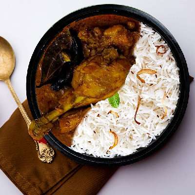 Chicken Kosha With Rice Bowl