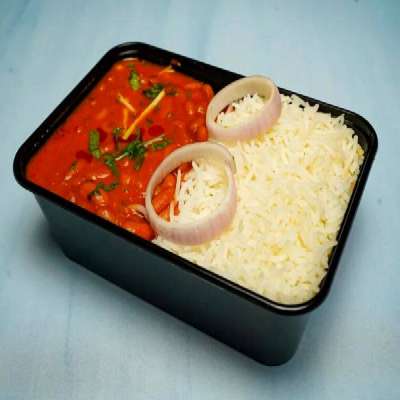 Basmati Rice [Half] With Rajma [Half]