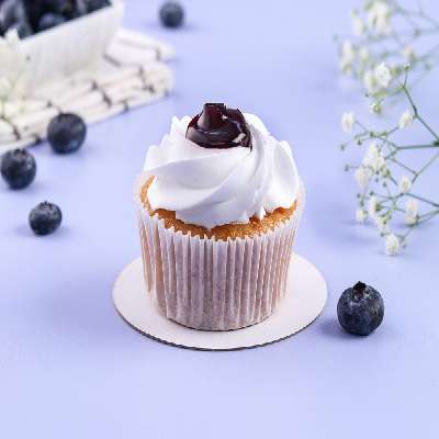 Vanilla Blueberry Cupcake