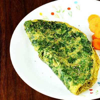Spinach Omelette + Salad