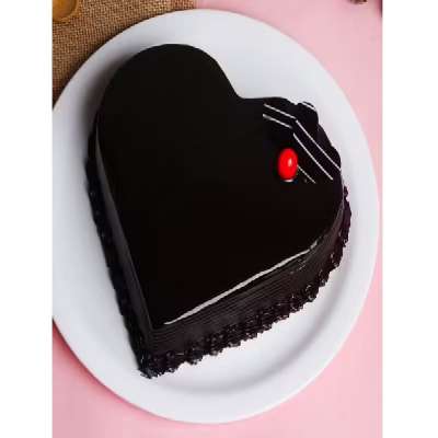 Chocolate Heart Shape Cake [500 Grams]