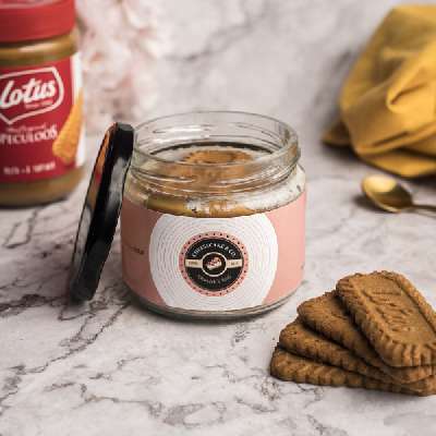 Lotus Biscoff Baked Cheesecake Jar
